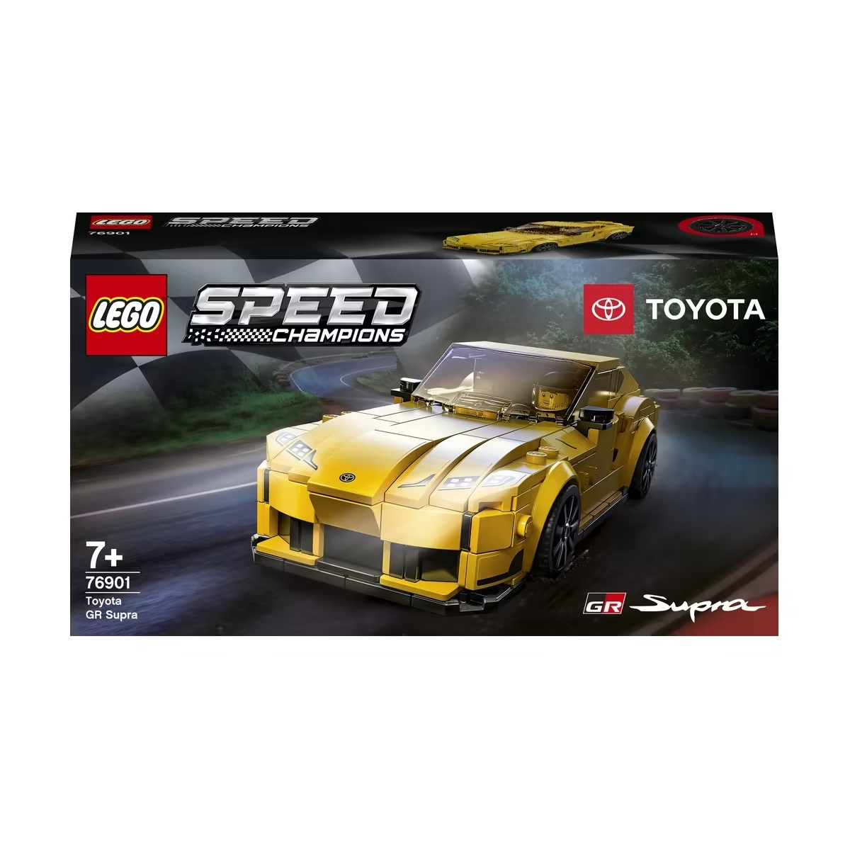 LEGO 76901 Speed Champions Toyota GR Supra Collectible Sports Car Toy For Kids