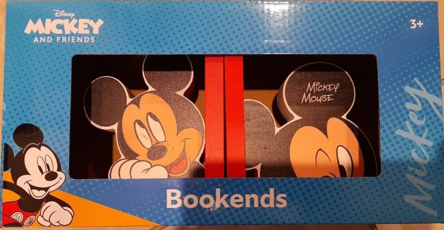 Mickey & Friends Bookends – Minnie Mouse RED Brand New