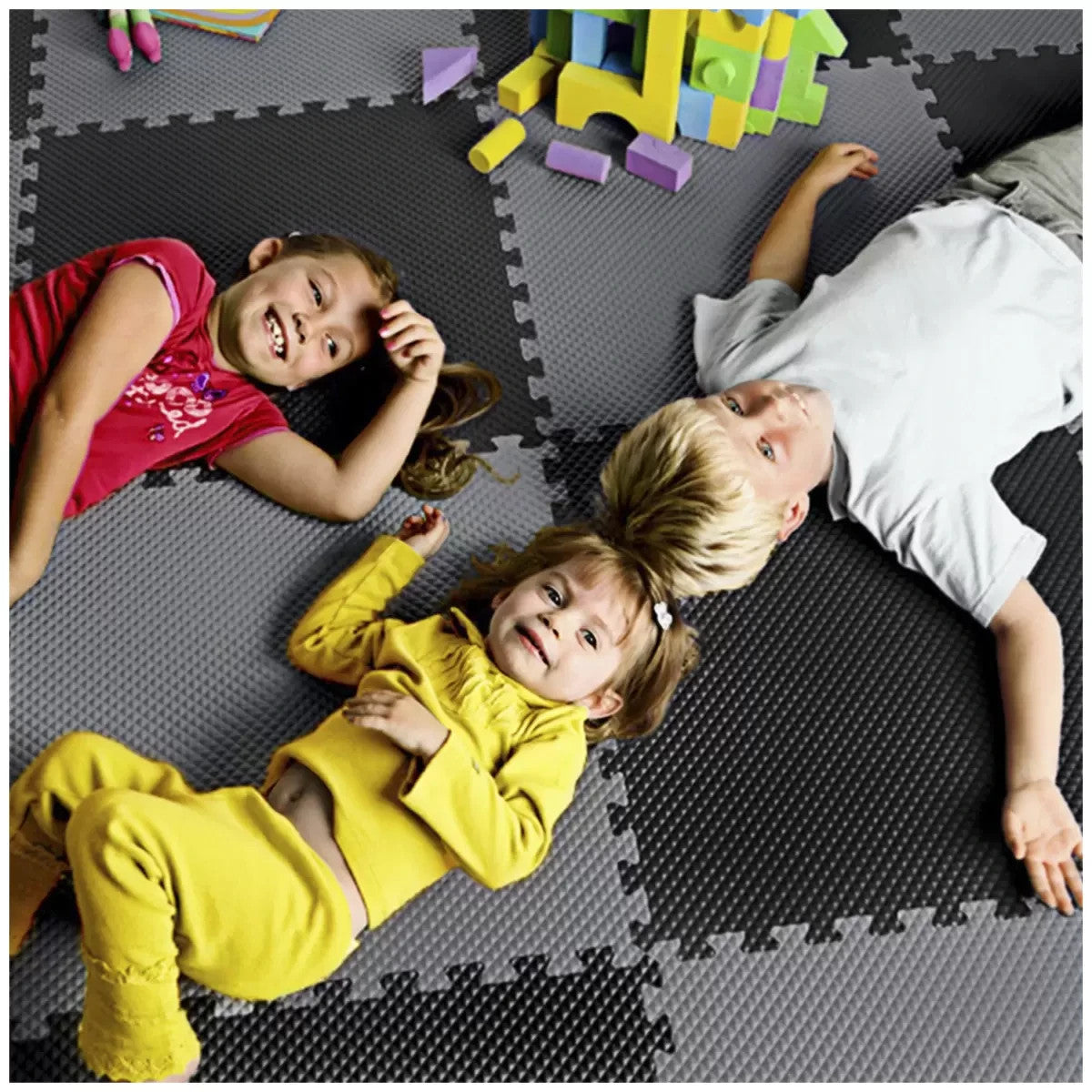 Norsk 2.23 sqm Reversible Foam Flooring 6 Pack Yoga Gym Training Kids Heavy Duty
