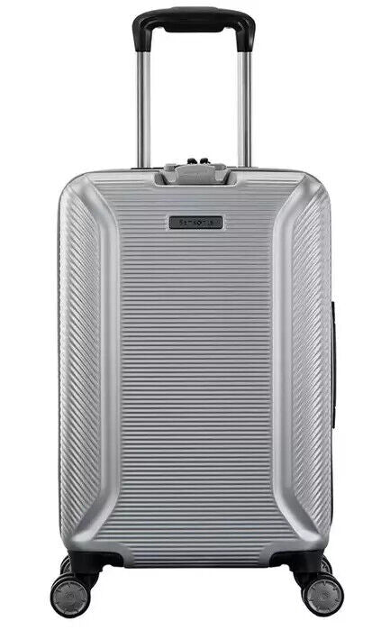 Samsonite Element XLT Luggage 2 Piece Set Silver 20" carry-on 27" Spinner