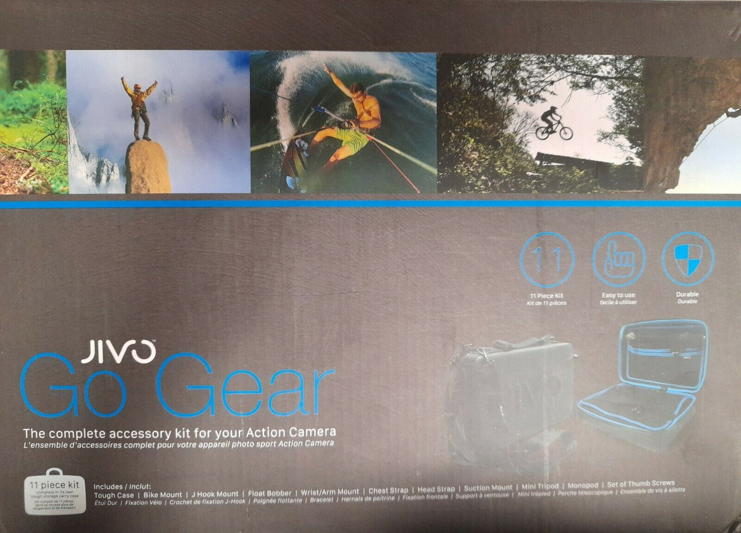 Jivo Go Gear Universal Action Camera Accessories Set Brand New