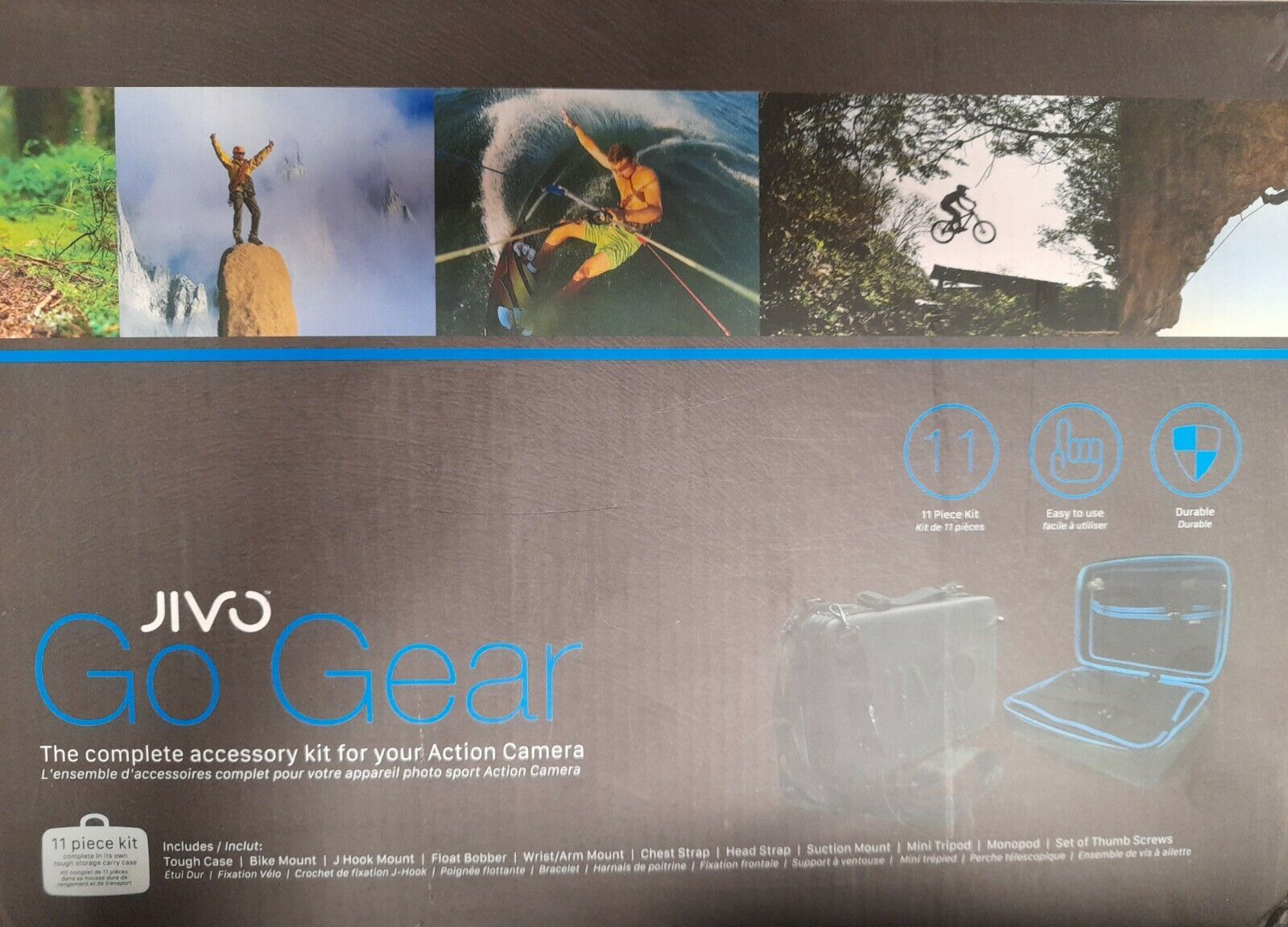 Jivo Go Gear Universal Action Camera Accessories Set Brand New