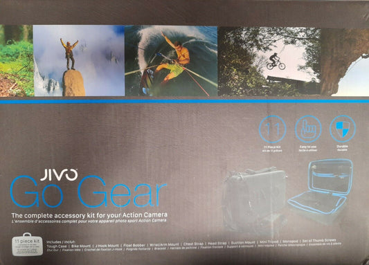 Jivo Go Gear Universal Action Camera Accessories Set Brand New