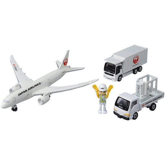 Takara Tomy 395683 Tomica Japan Airlines Boeing 787 Airport Set (JAL)