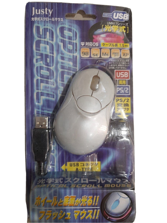 USB Mini Optical Mouse 400dpi White Brand New