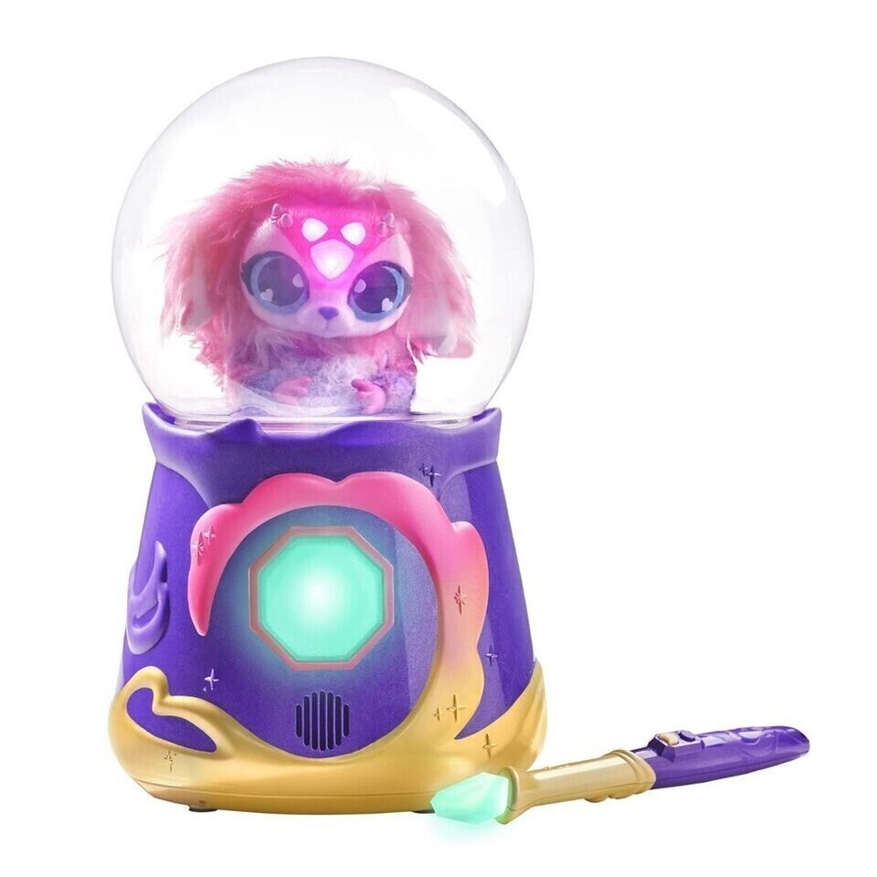 MAGIC MIXIES Magical Misting Crystal Ball with Interactive 20.3cm Pink Plush Toy