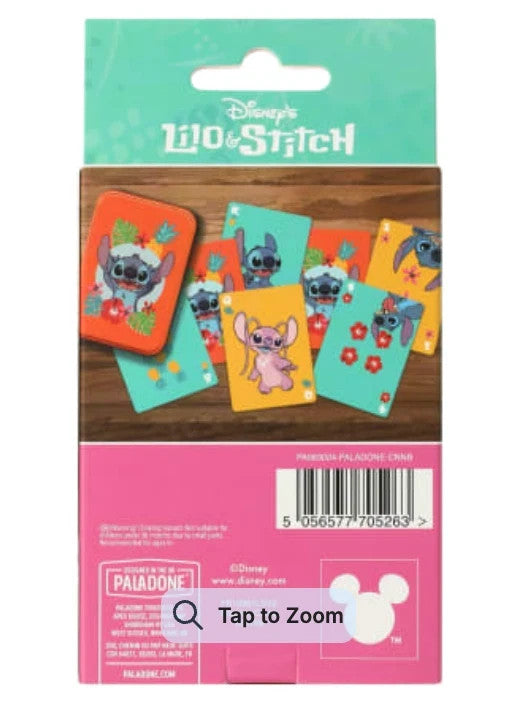 Paladone Playing Cards Disney Lilo & Stitch Storage Tin & Standard Deck NEW