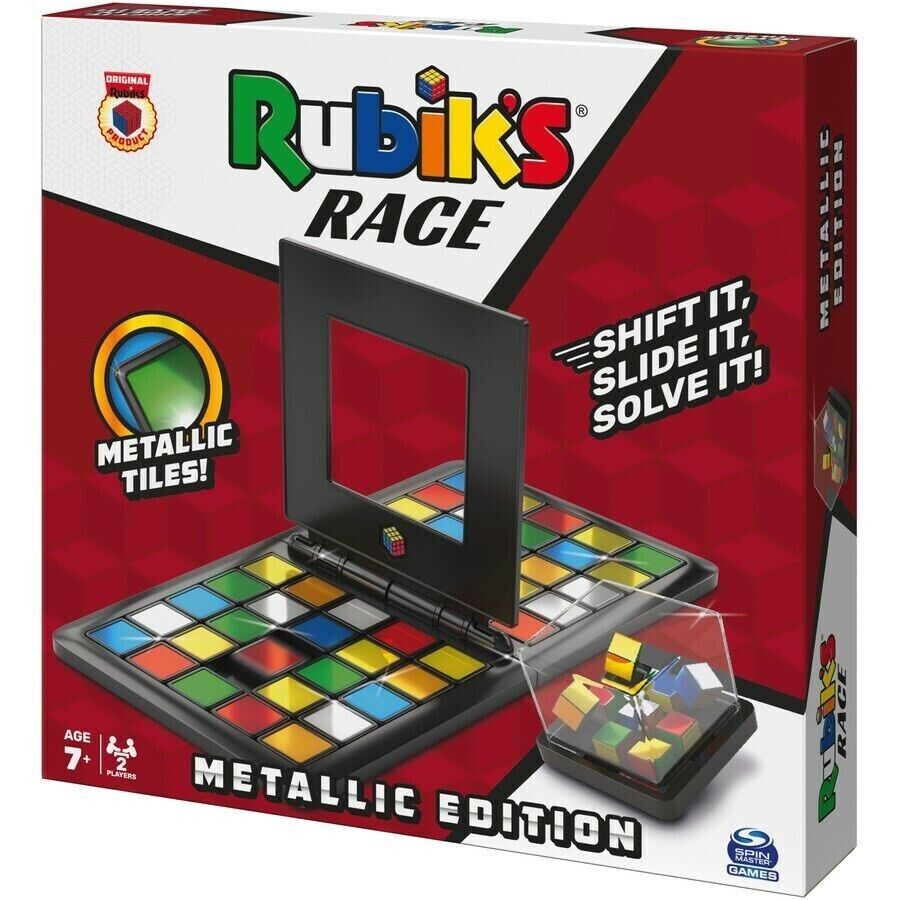 Genuine Rubik's Race Metallic Edition Game - Original Rubik's Cube Product