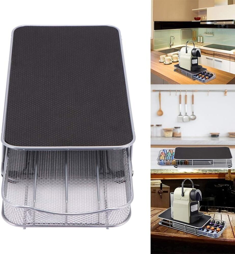 SCENIUM Coffee Pod Capsule Holder Drawer Stand Dispenser Storage Rack 40 Pods