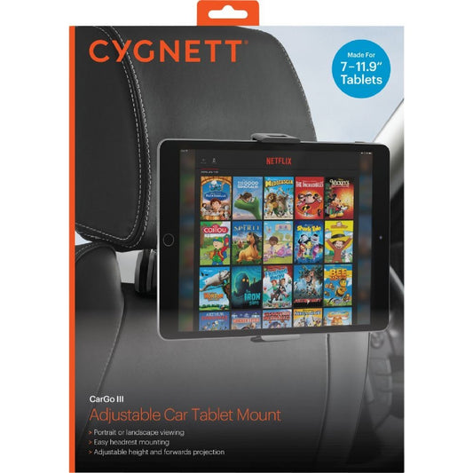 Cygnett CarGo III Adjustable Car Tablet Mount - Made For 7-11.9" Tablets iPad