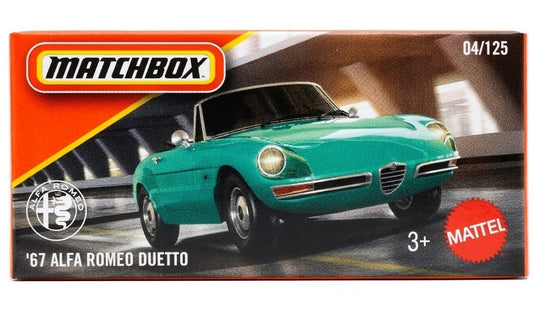 Matchbox ‘67 ALFA ROMEO DUETTO Brand New “Mint” MBX: 2026 Showroom #04/125