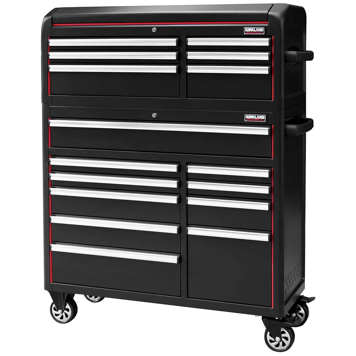 Kirkland Signature Redline Tool Chest 109.22cm X 93.98cm with Locks and Wheels