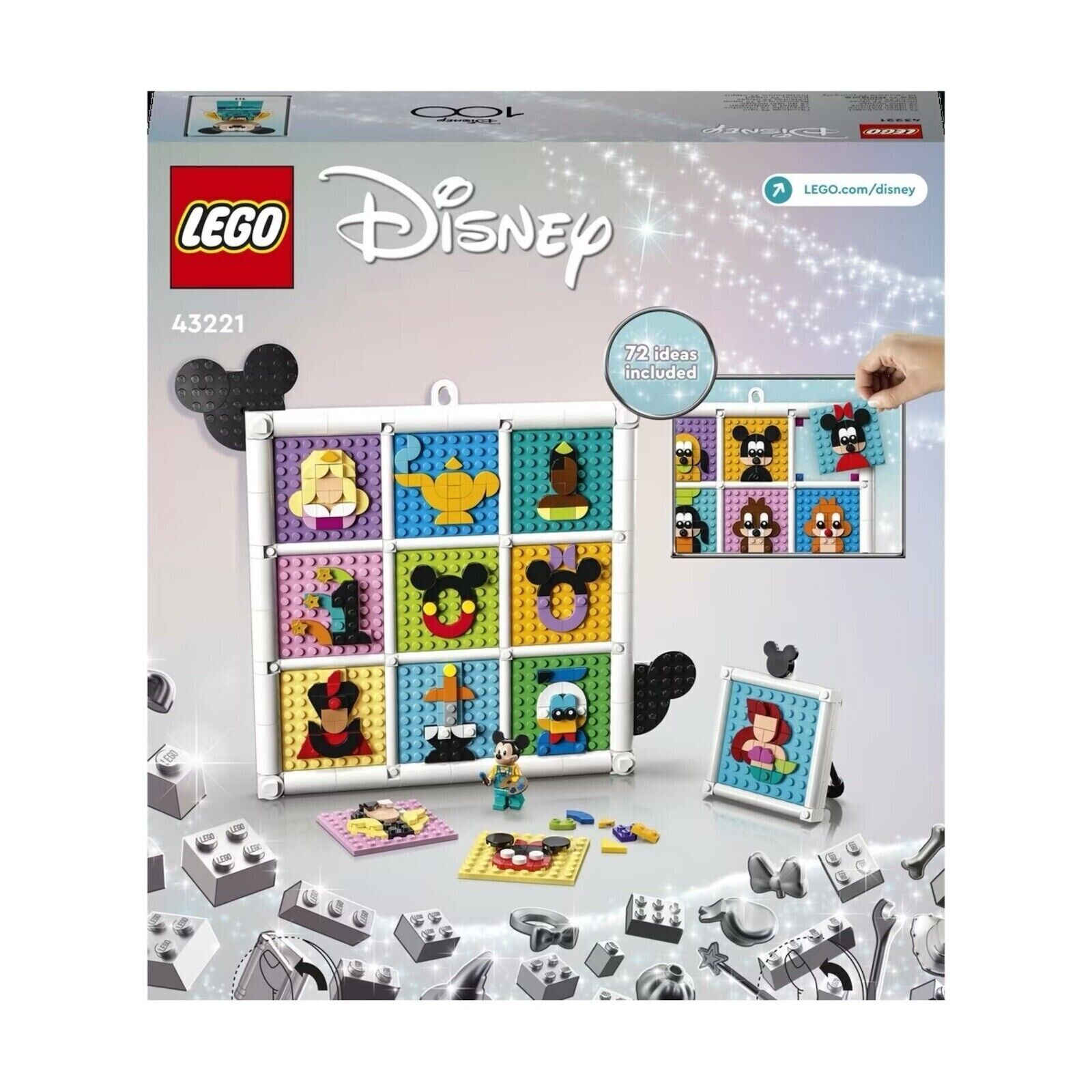 LEGO 43221 Disney 100 Years of Disney Animation Icons Brand New