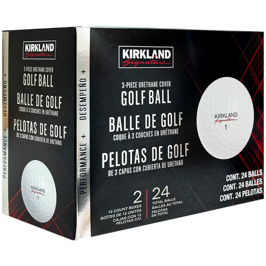 KIRKLAND SIGNATURE Performance+ 3-Piece Urethane Cover Golf Ball 24 Balls