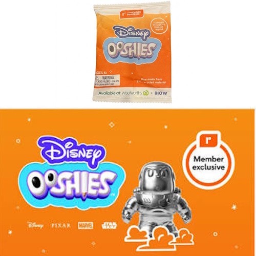 2026 Woolworths Disney Ooshies Platinum Buzz Lightyear Sealed Member Exclusive