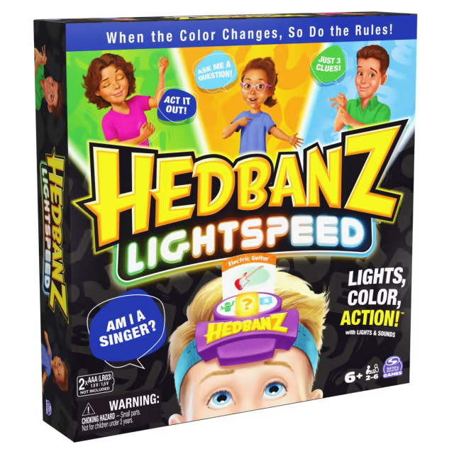 Hedbanz Lightspeed Board Game