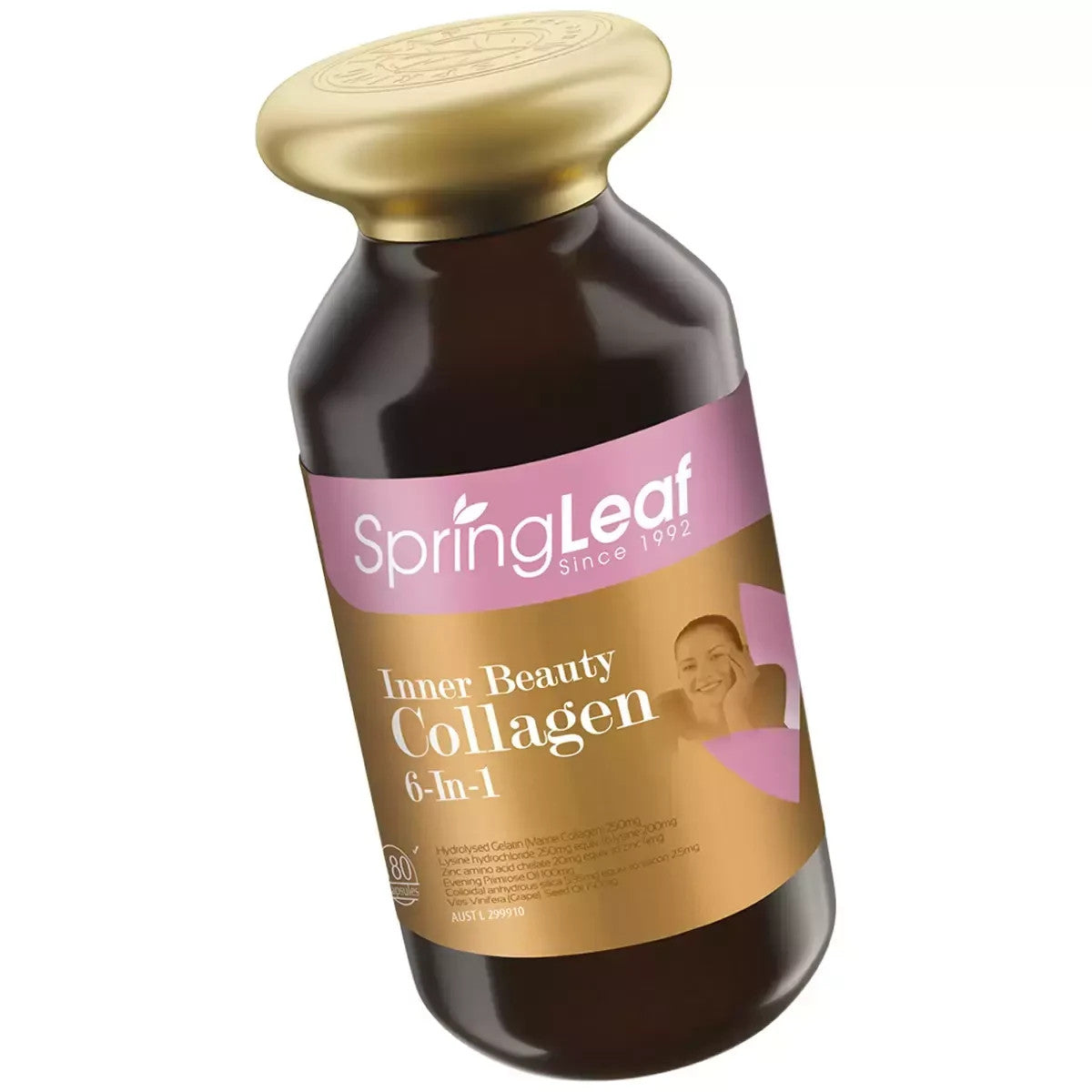Spring Leaf Inner Beauty Collagen 6 in 1 180 Capsules Skin Beauty