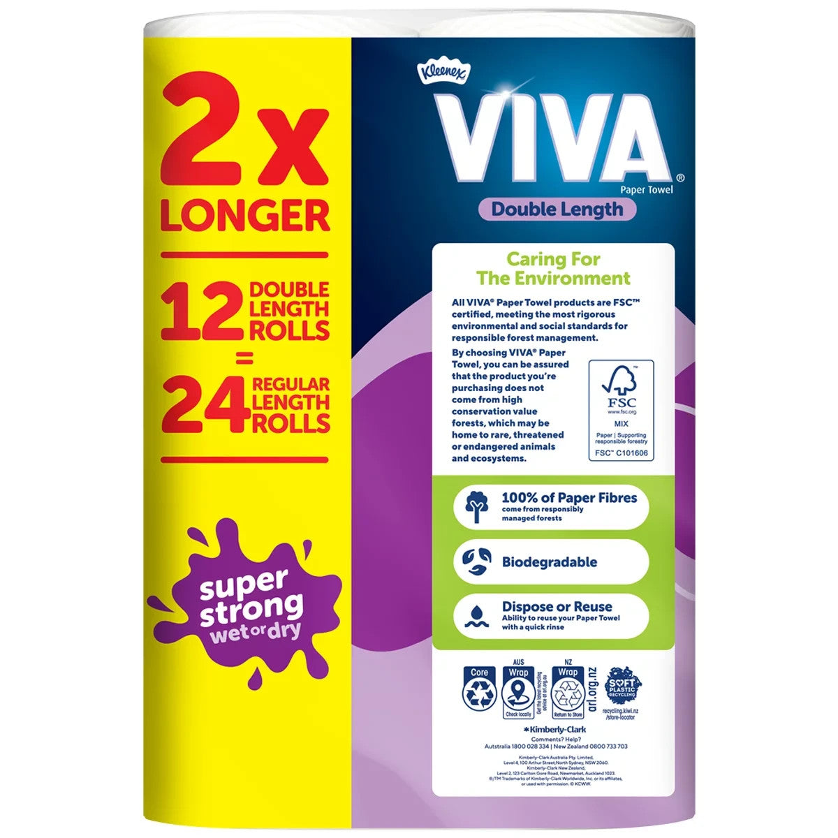 Viva Paper Towel Double Roll 12 x 120 Sheets