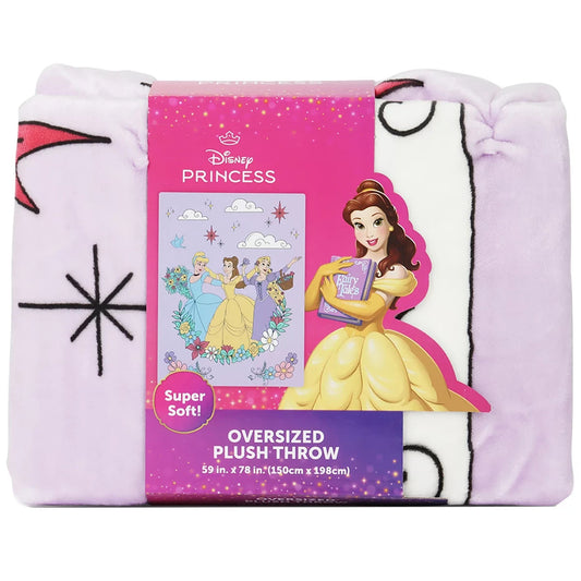 Disney Princesses Oversized Plush Throw | 150cm x 198cm
