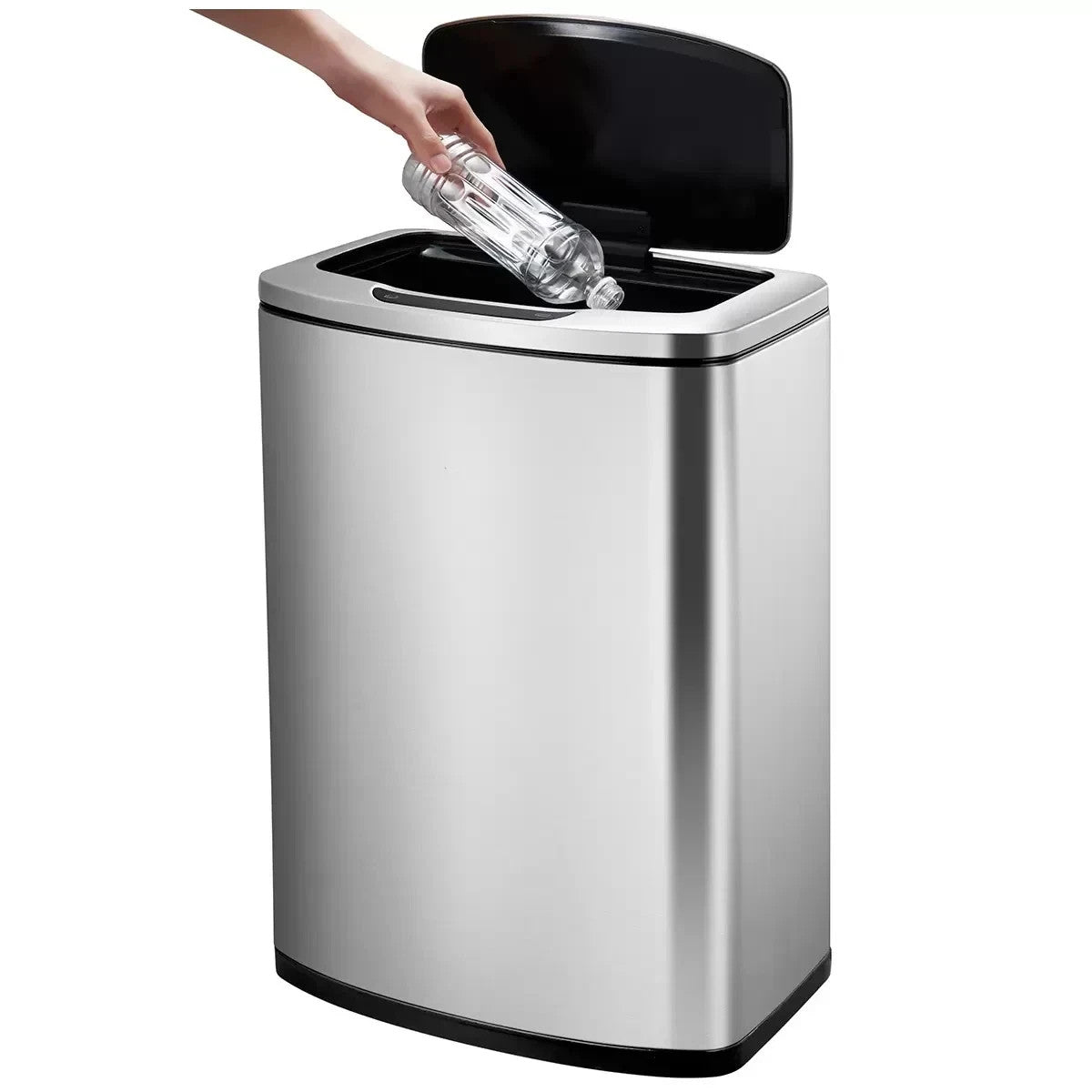 EKO 47L Motion Sensor Bin Brushed Stainless Steel And Fingerprint Resistant