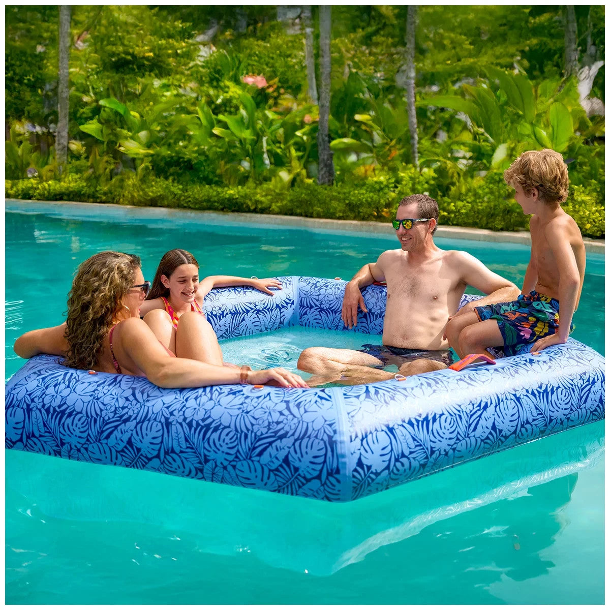 Tommy Bahama 2.44M Inflatable Water Hammock, Summer Swimming Pool and Beach Fun