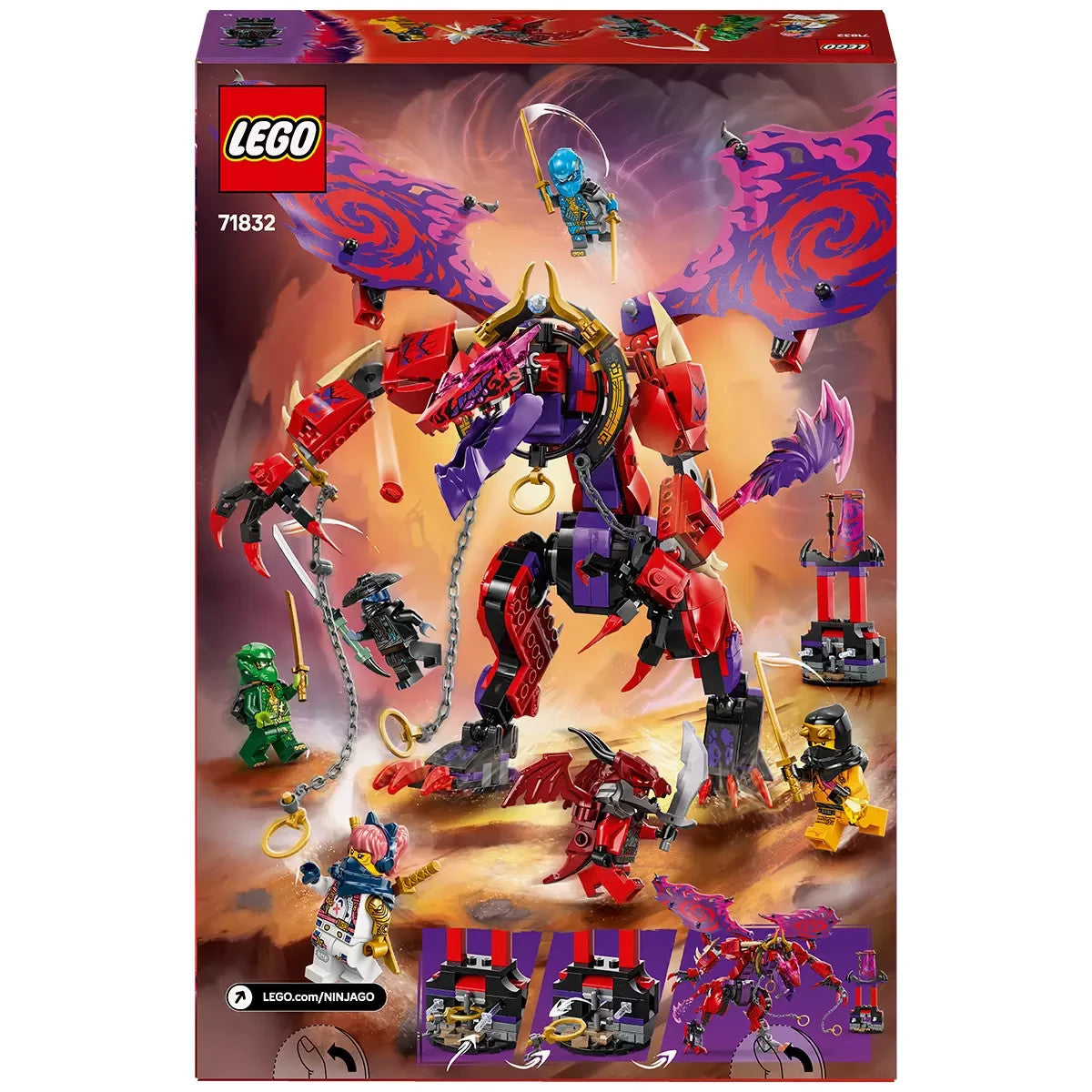 LEGO NINJAGO 71832: Thunderfang Dragon of Chaos NEW