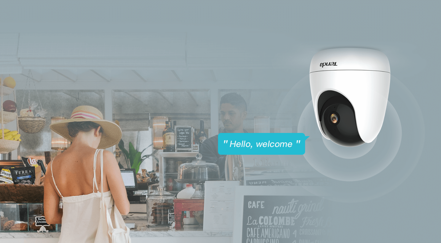 Tenda CP3 Full HD Security WI-FI Camera Night Vision Pan Tilt Baby Pet