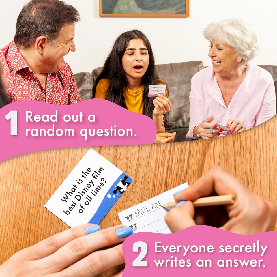 Herd Mentality Pink party game for families, friends and cow rustlers