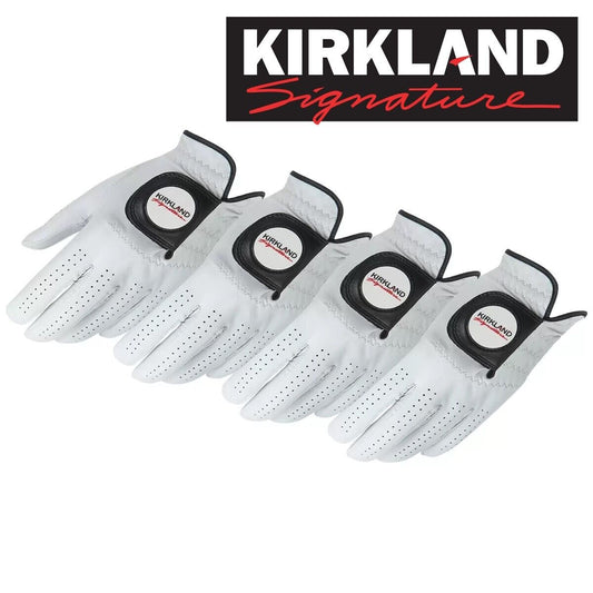 Brand New Kirkland Signature Left Hand Golf Gloves 4pk White Medium Large Small