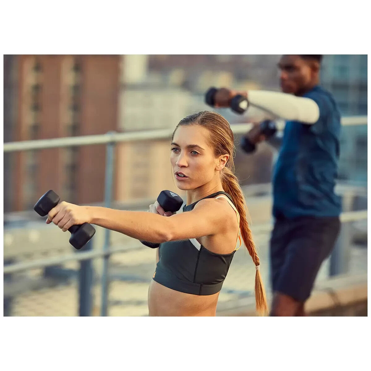 Adidas Dumbbells Weights Set Fitness Gym Workout Pair Of 1Kg ,2Kg, 3Kg, 4Kg, 5Kg