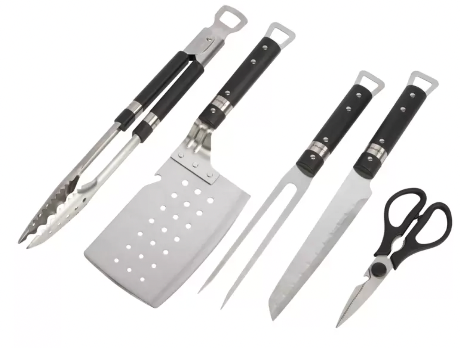 5 Pcs Cuisinart Chef's Classic Grill Tool Set BBQ Cooking