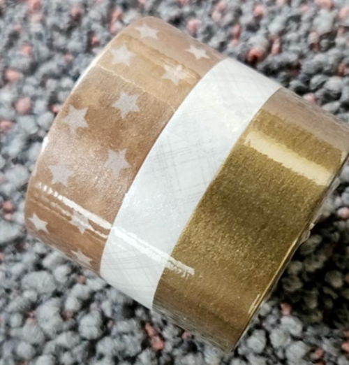 3 Pack Washi Tapes 10mm, 15mm x 10m Acid Free Photo Safe Decorative Tape