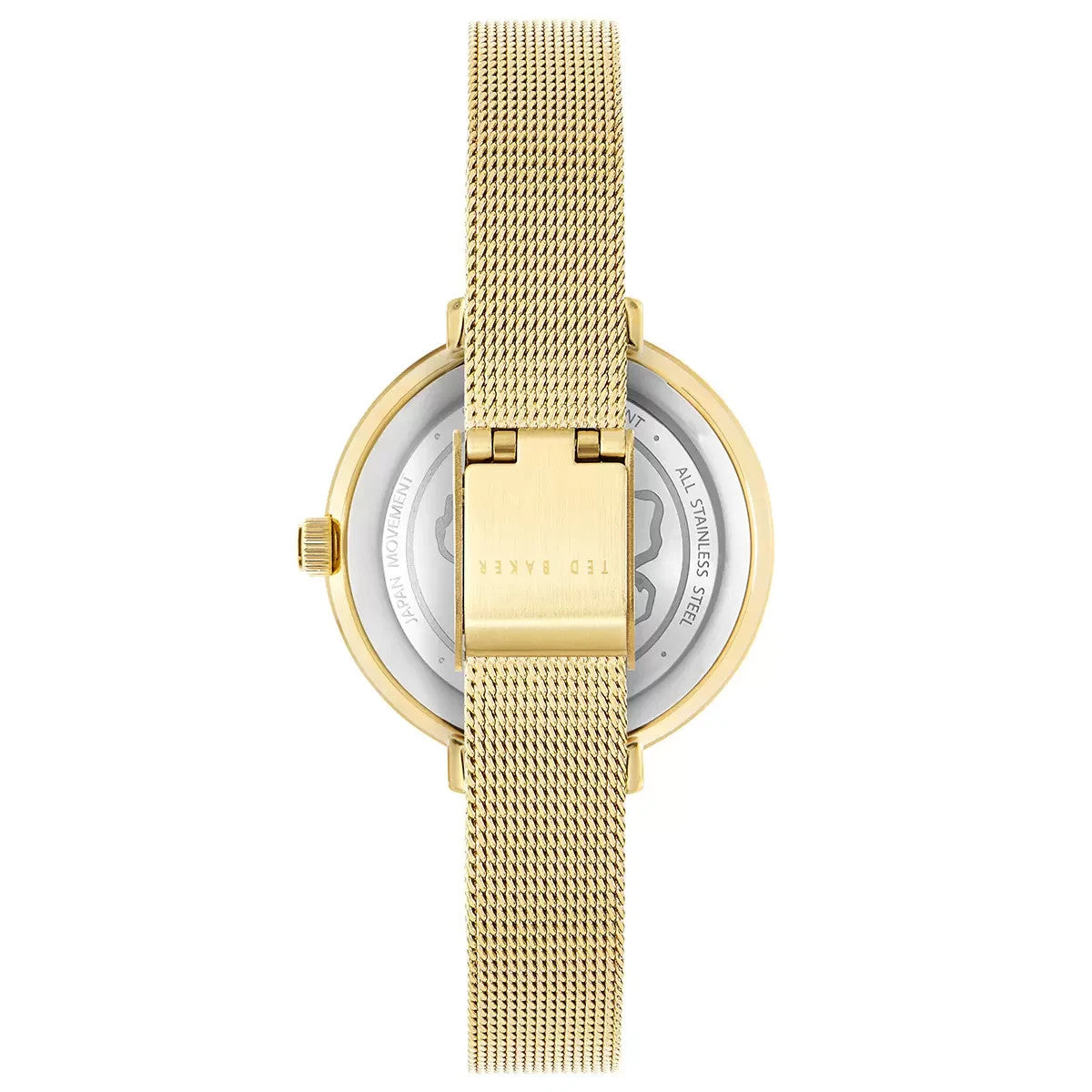 Ted Baker London Ammy Floral Gold Mesh Women's Watch BKPAMS305 RRP $249