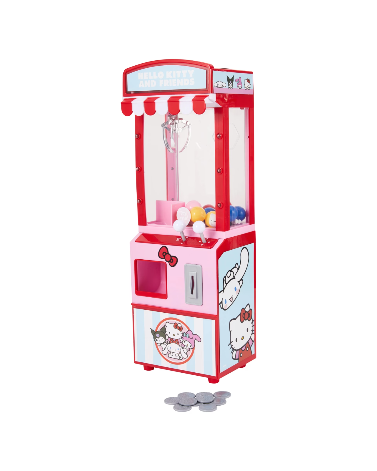 SANRIO Hello Kitty Friends Vending Arcade Claw Candy Grabber Prize Machine Game