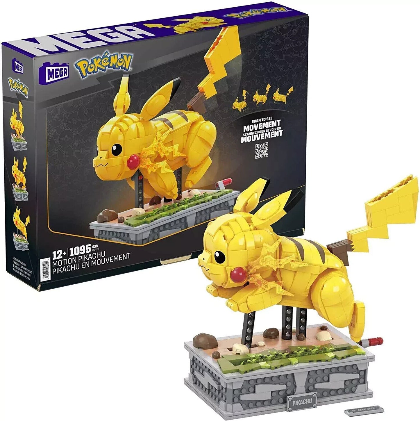 Mega Construx Pokemon Motion Pikachu Building Set 22.61CM