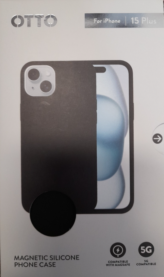 Otto Magnetic Silicone Phone Case for  iPhone 15 Plus 5G Magsafe