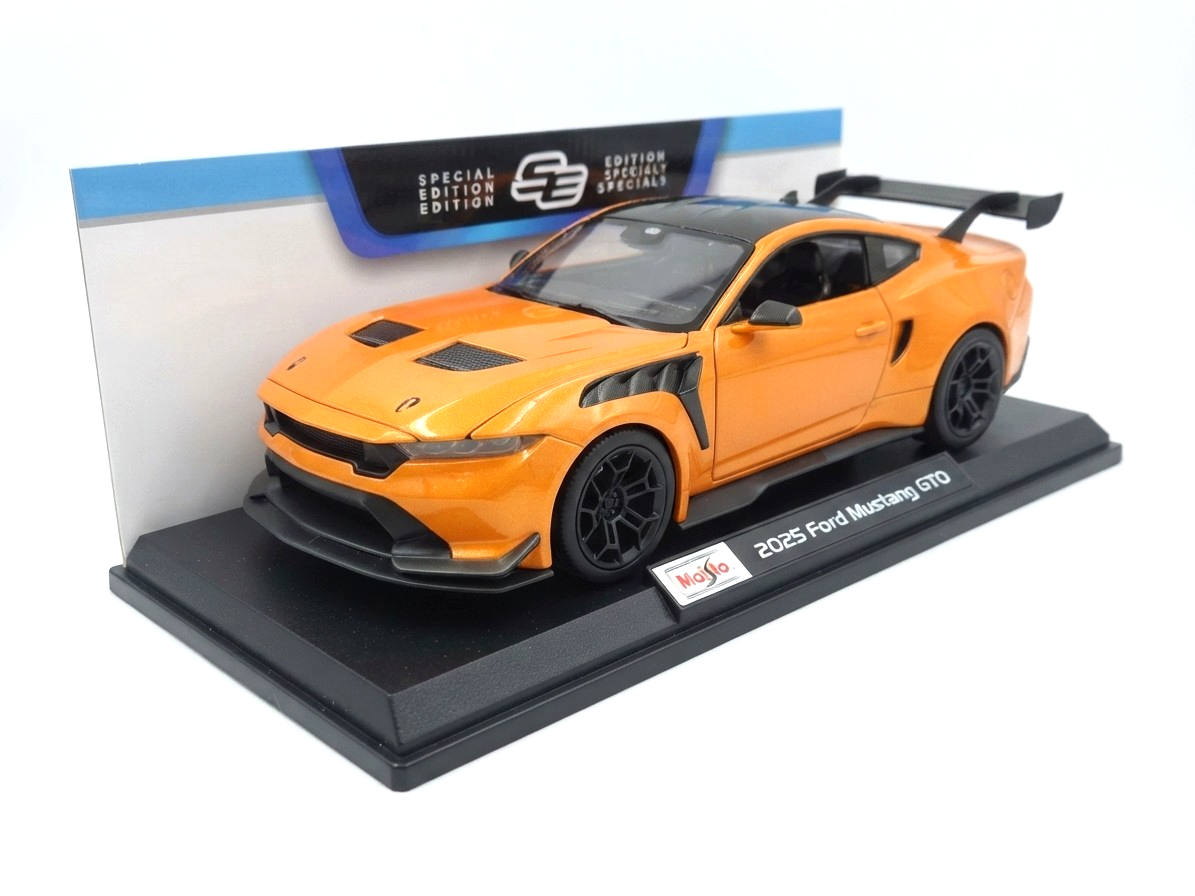 Maisto 1:18 2026 Special Edition Car – 2025 Ford Mustang GTD (Orange)