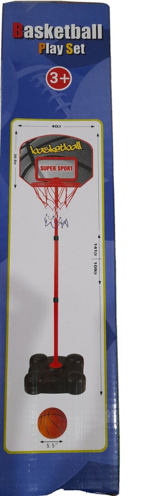 Basketball Play Set for Ages 3+ Open Unused