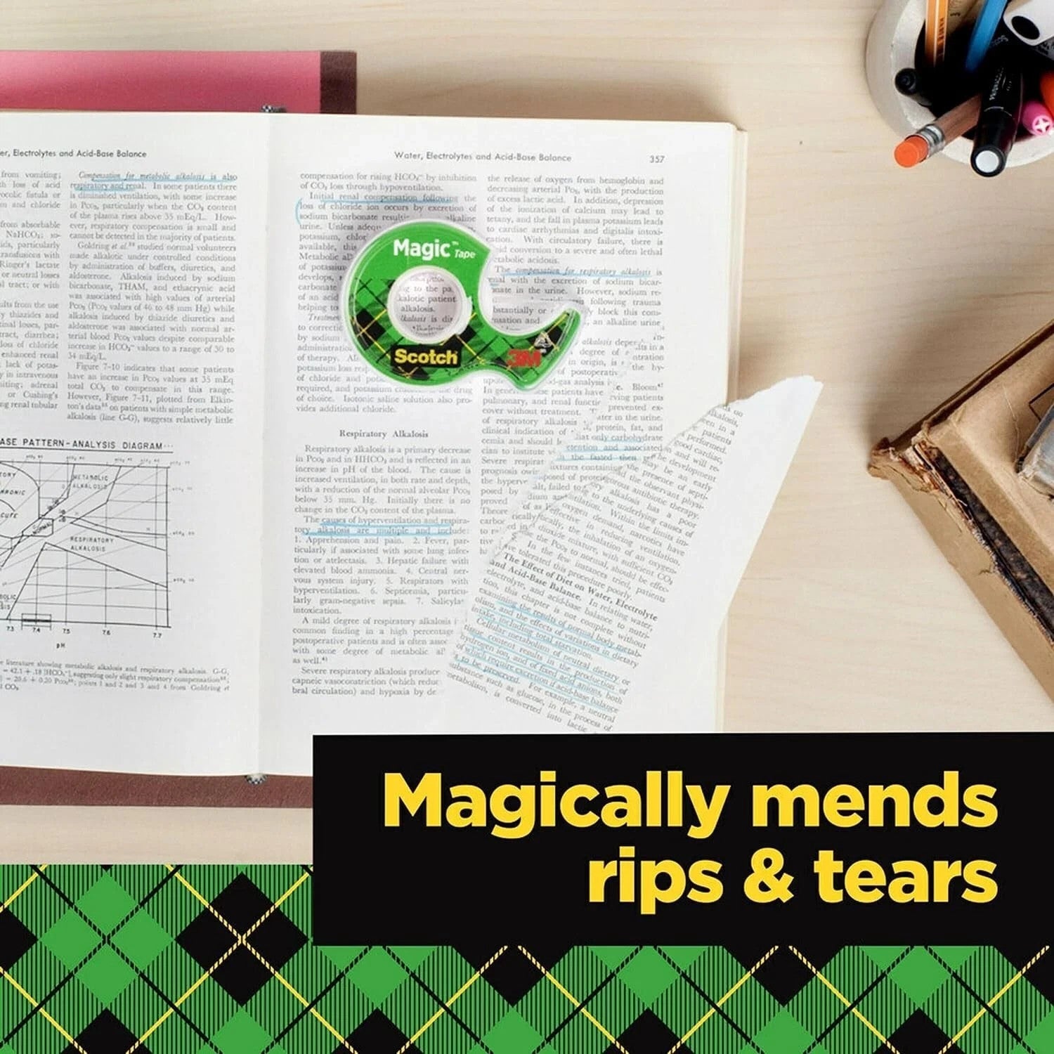 Scotch XL Tape Rolls Set Magic Tape & Gift Wrap Adhesive Tape 28m ea w/Dispenser