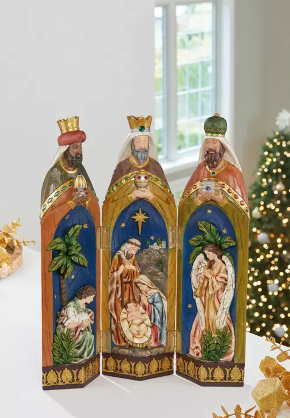 Folding 3 Kings Handcrafted Christmas Decoration