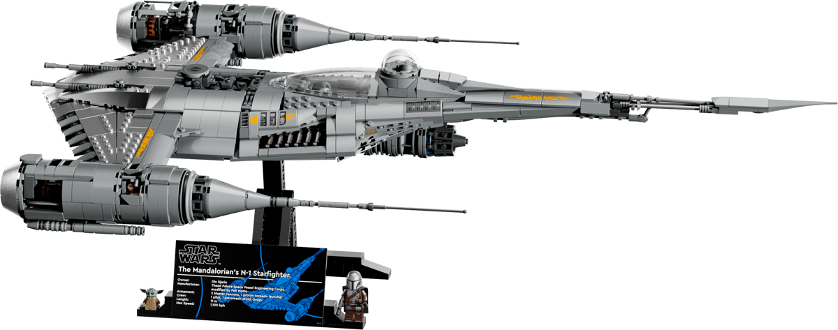 LEGO Star Wars 75442 UCS Mandalorian’s N-1 Starfighter New Grogu Movie