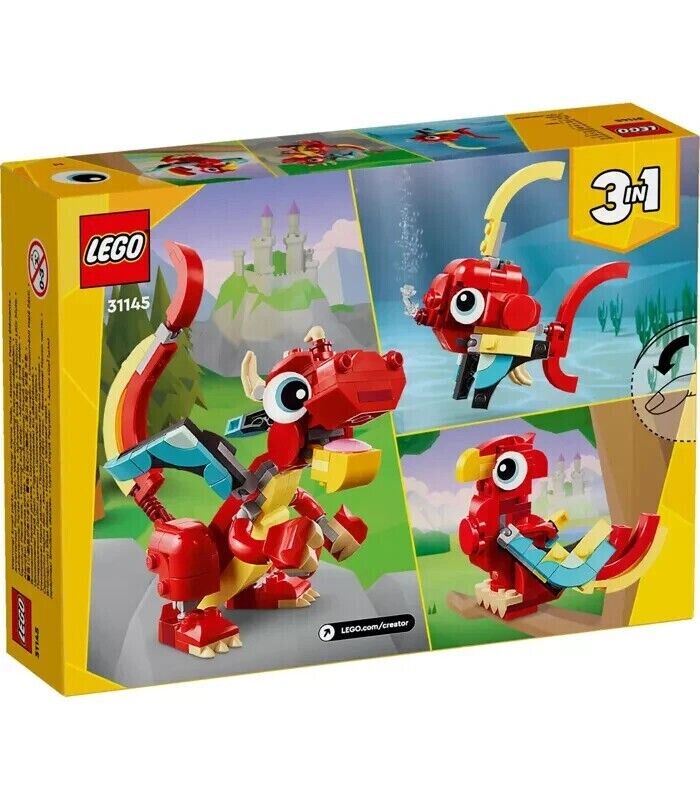 LEGO 31145 CREATOR  |  NEW  |   3 in 1   |   Red Dragon Brand New Sealed Sets