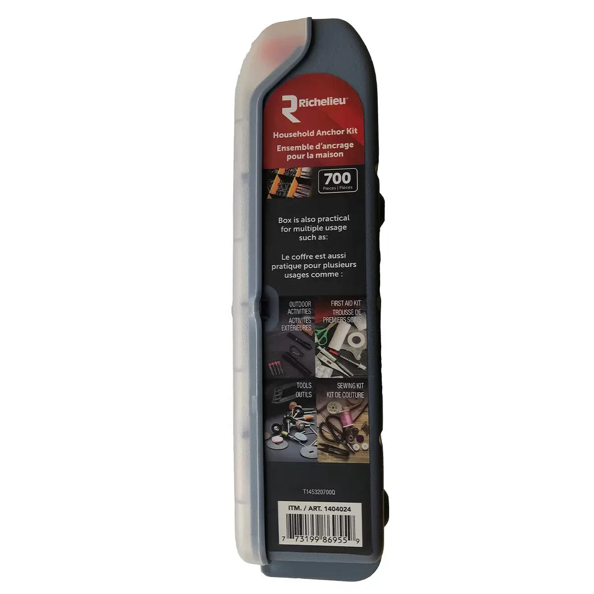 Richelieu 700 Piece Household Anchor & Hardware Kit w/ Storage Case, Compartment