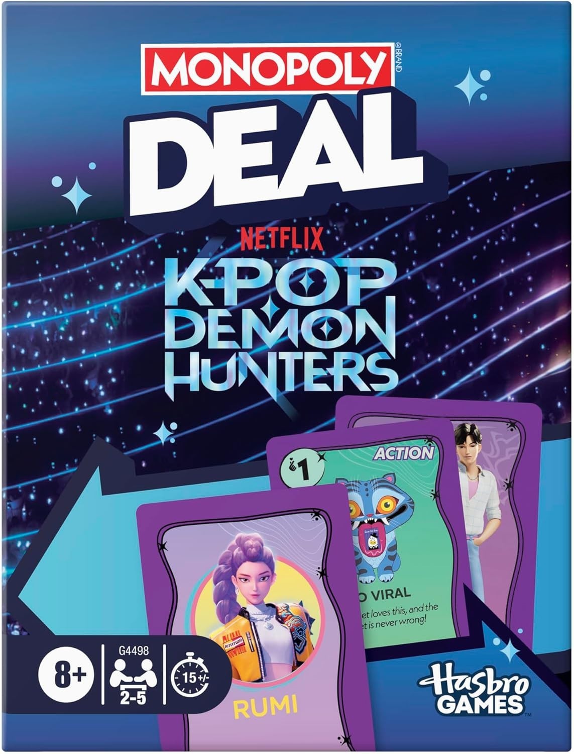 Monopoly Deal - KPop Demon Hunters Edition Card Game "New"