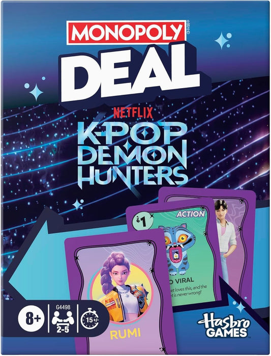Monopoly Deal - KPop Demon Hunters Edition Card Game "New"