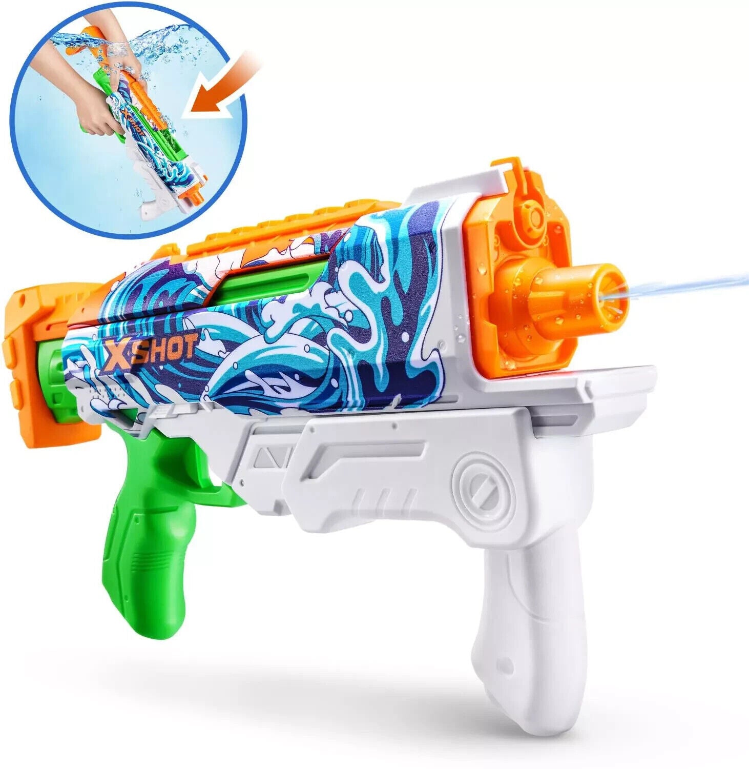 NEW Zuru X-Shot Fast Fill Skins - Hyperload WAVE Water Blaster
