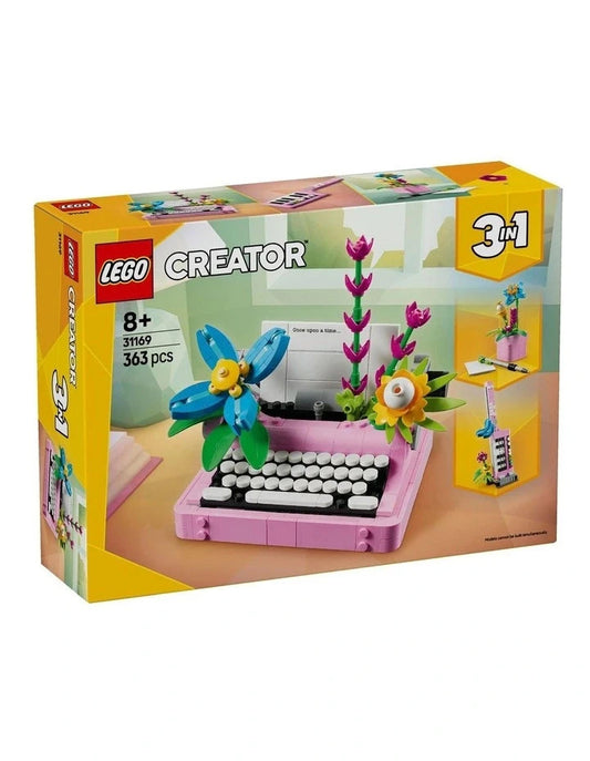 LEGO 31169 Creator 3 In 1 Typewriter with Flowers 363 Pieces Sealed Box
