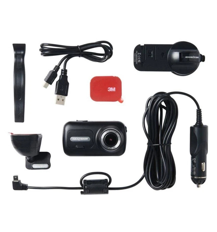 NEW Nextbase 322GW Dash Cam HD 1080p In-Car Camera - GPS SOS WiFi Motion Sensor