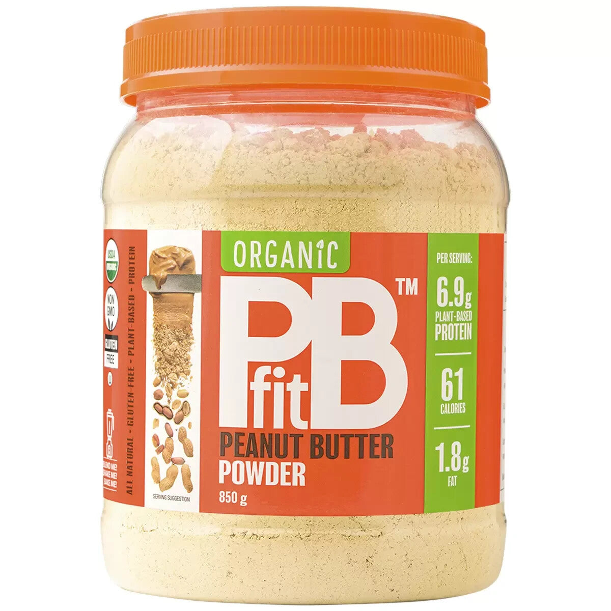 PBFit Organic Peanut Butter Protein Powder 2 x 850g Protein Powder