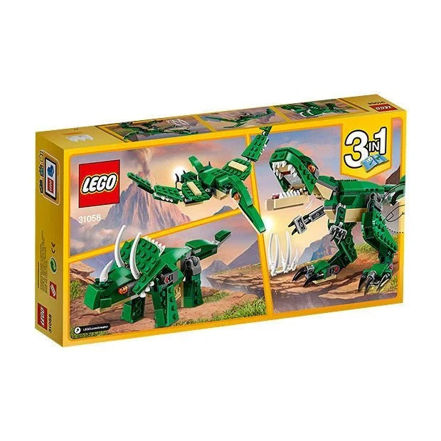 Lego 3 in 1 Creator Dinosaur Models 31058 T.Rex, Stegasaurs Brand New Sealed